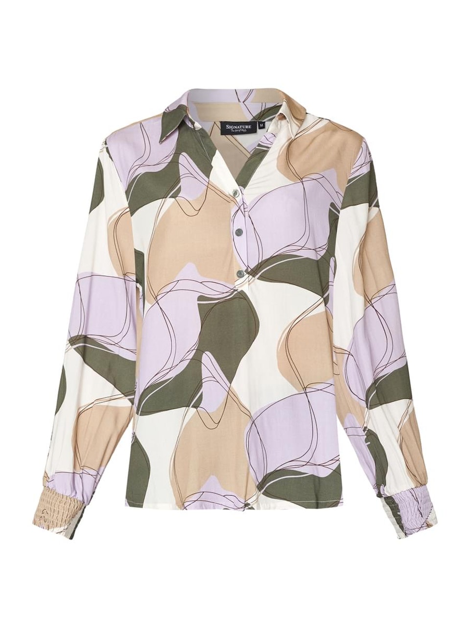 Blus med krage