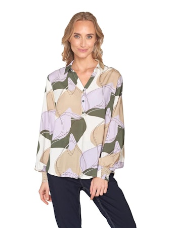 Blus med krage