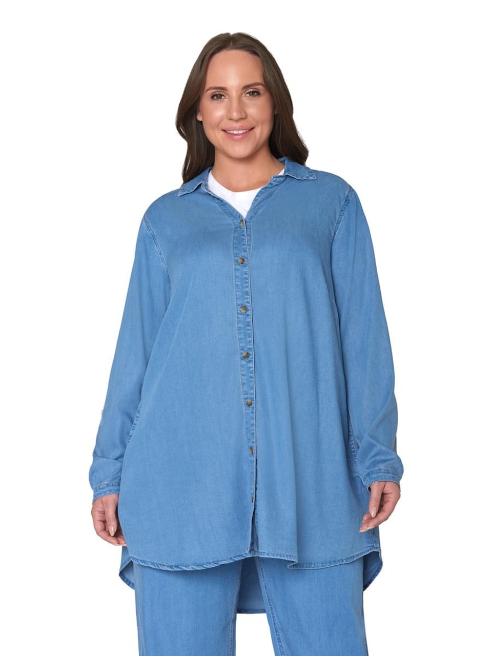 Jeansskjorta med tencel