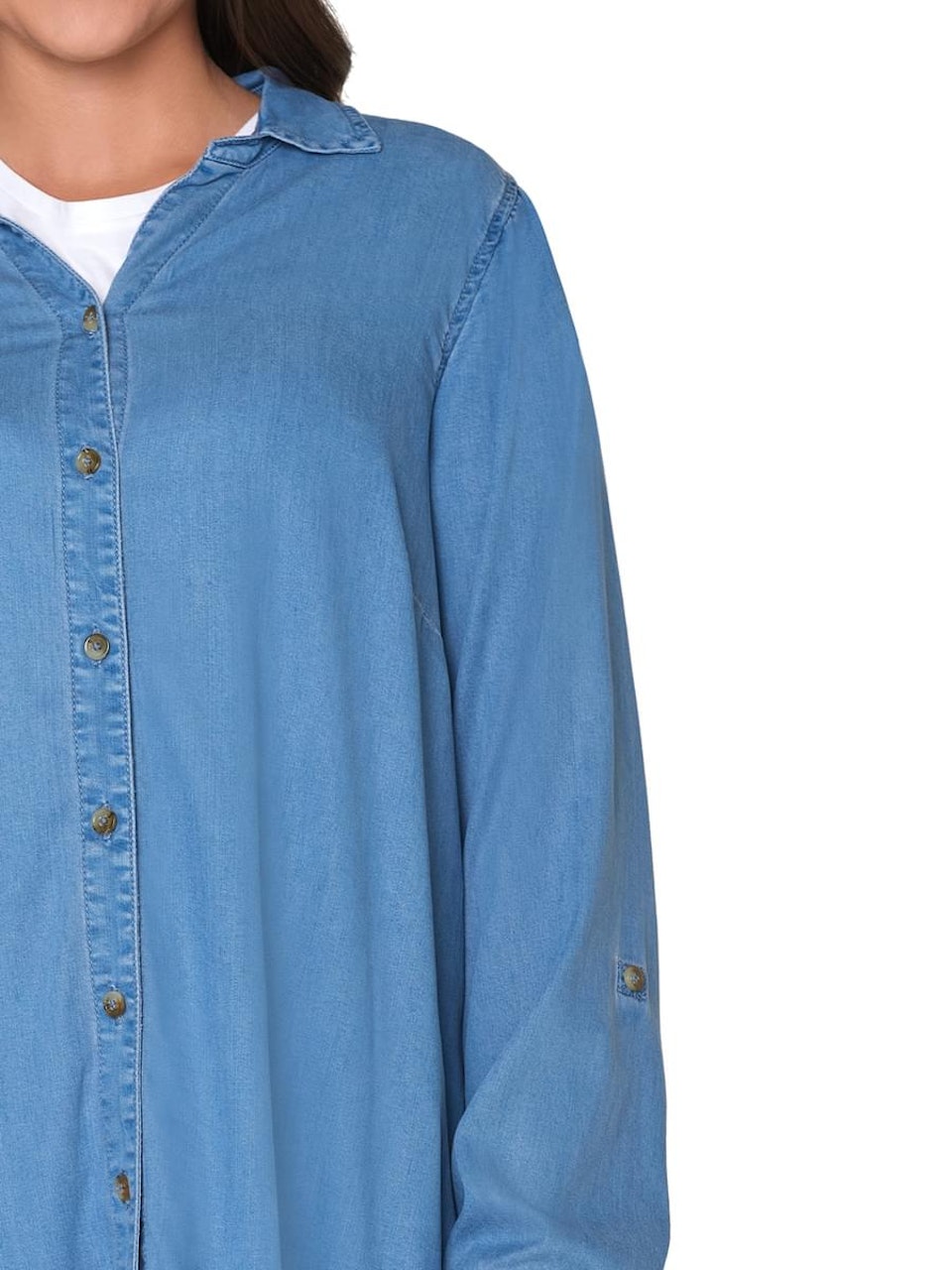 Jeansskjorta med tencel