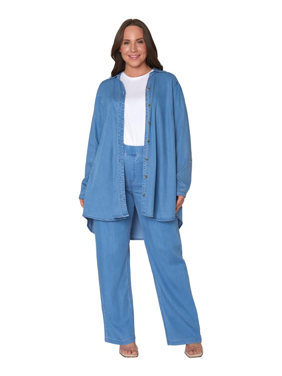 Jeansskjorta med tencel