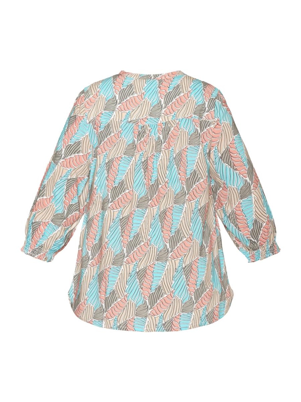 Blus med 3/4 ärm