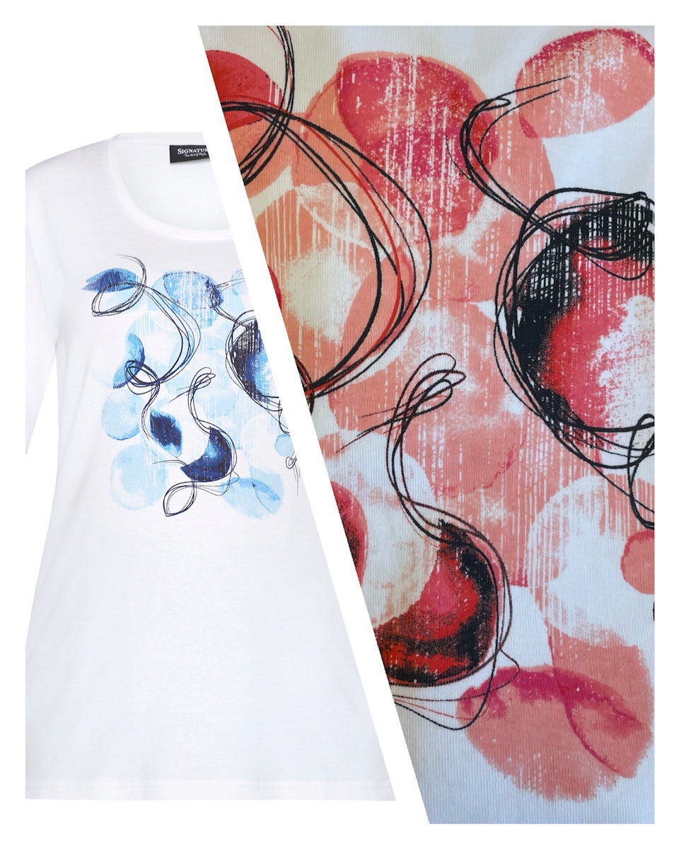 Topp 100% Bomull (ROSA PRINT)