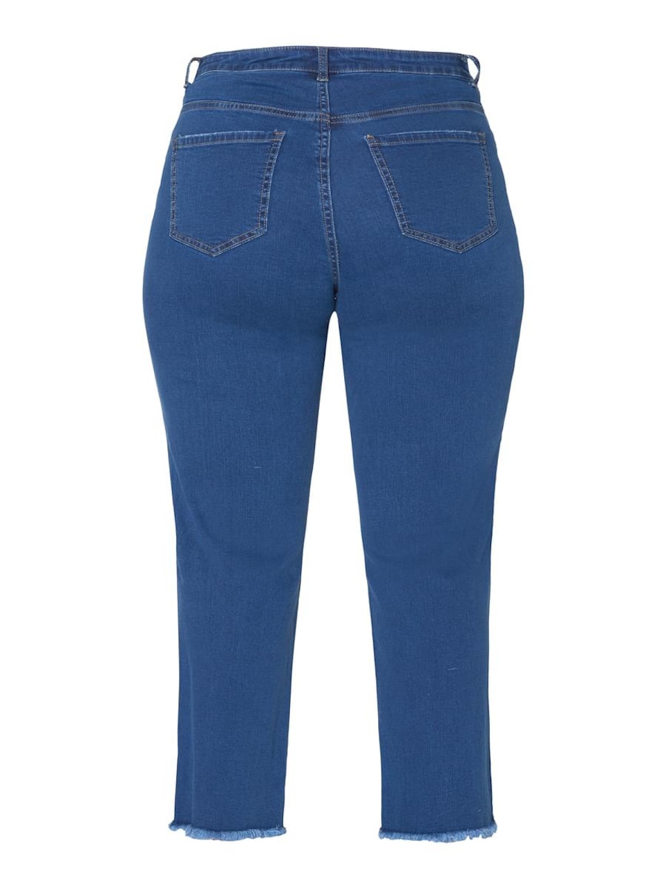7/8 Jeans med flisig kant