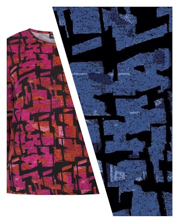 Topp med 3/4 ärm (BLÅ) (XL, 2XL KVAR)