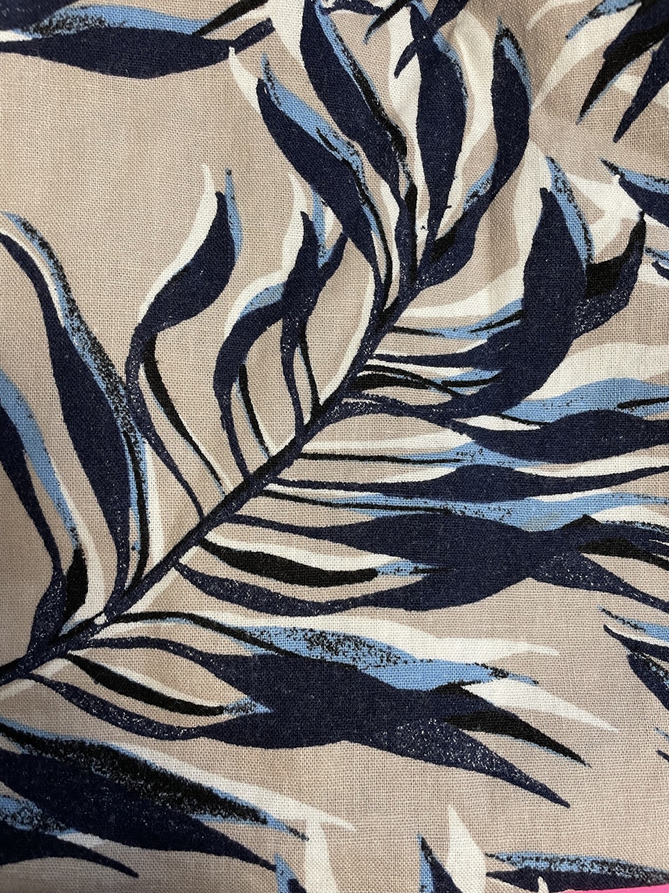 Topp lin/viskos (BLÅ/BEIGE) (4XL KVAR)
