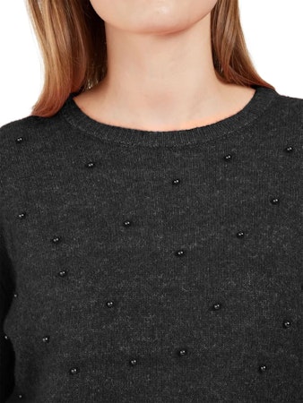 Stickad tröja med pärlor (3XL KVAR)