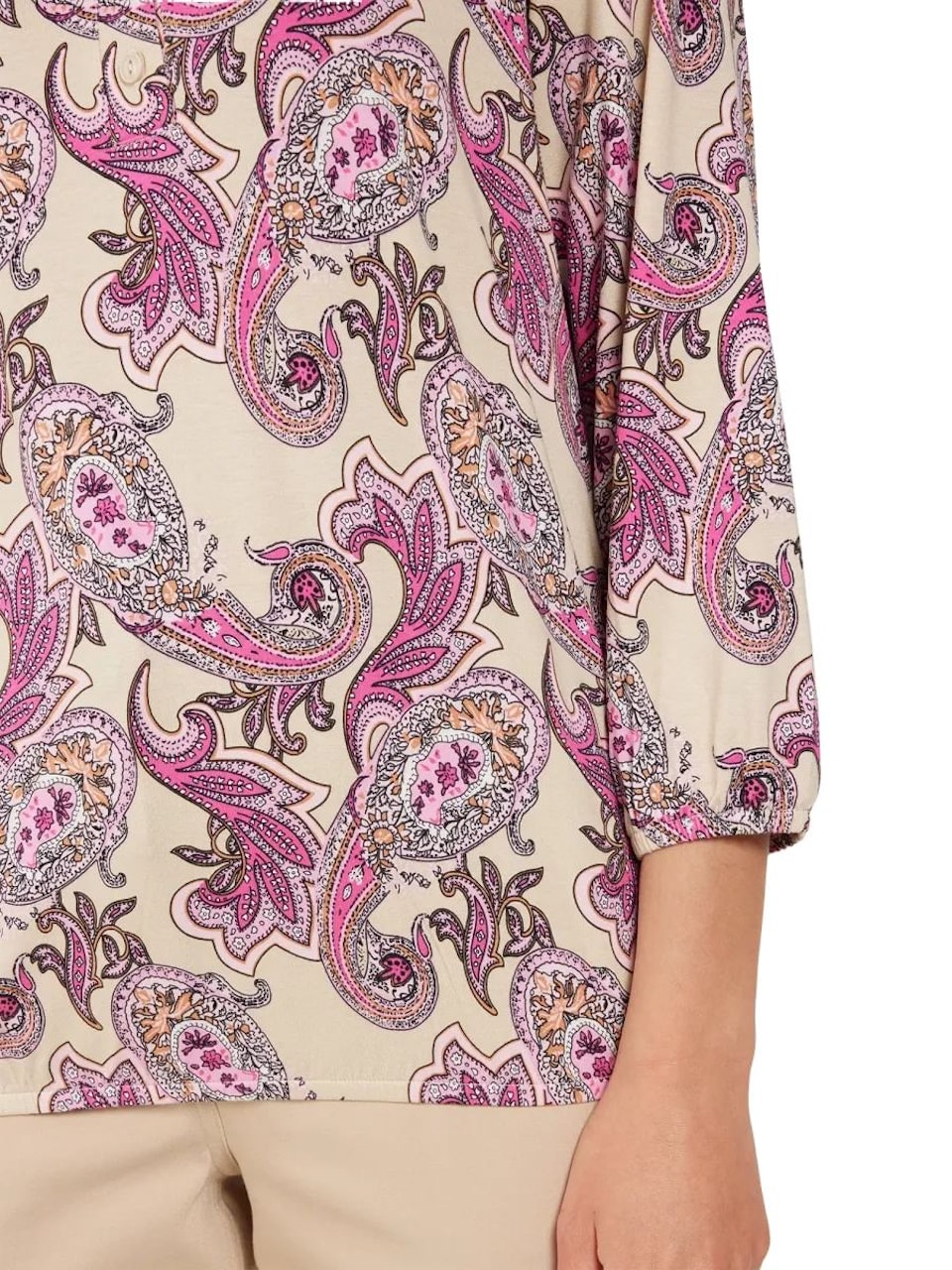 Topp med 3/4 ärmar (rosa)