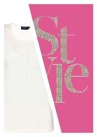 Topp med text (ROSA)