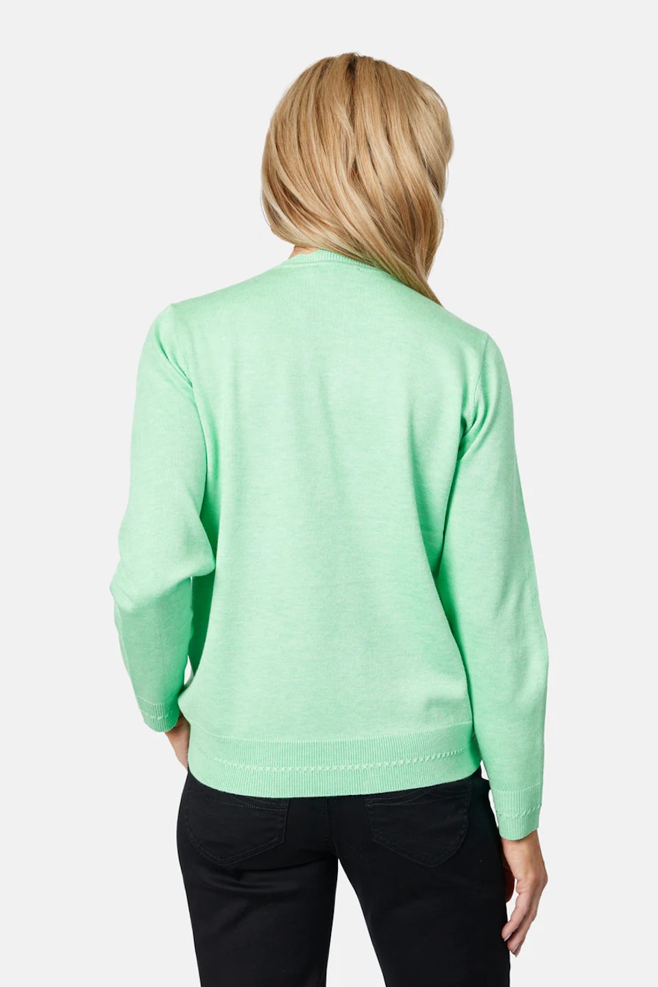 Pullover (Mörk mintgrön)