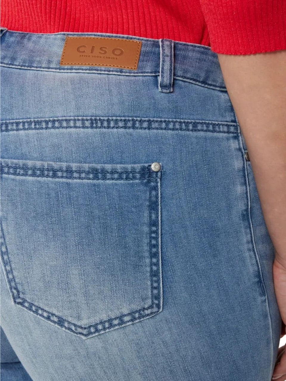 5-ficks jeans med raka ben