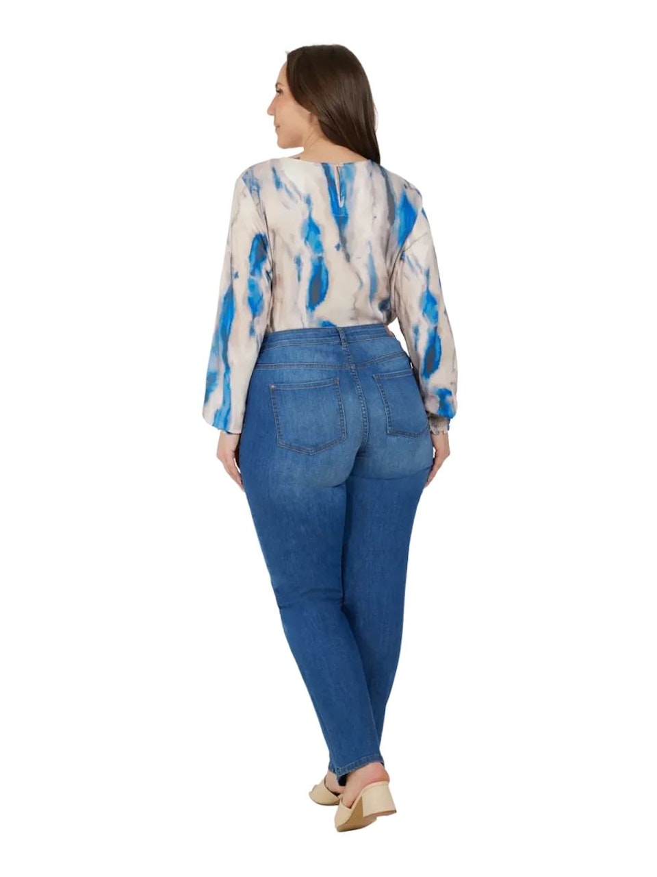 Stretchjeans med raka ben