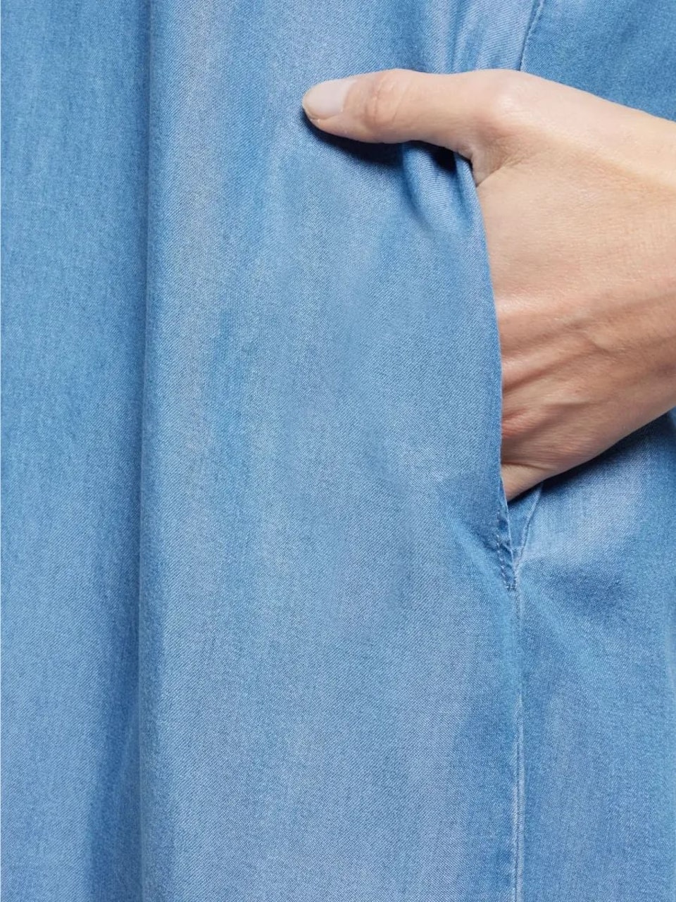 Tencel-klänning med fickor