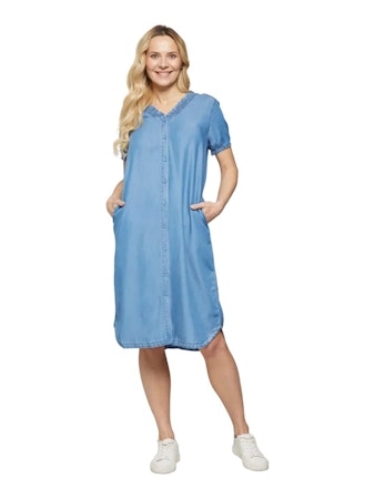 Tencel-klänning med fickor