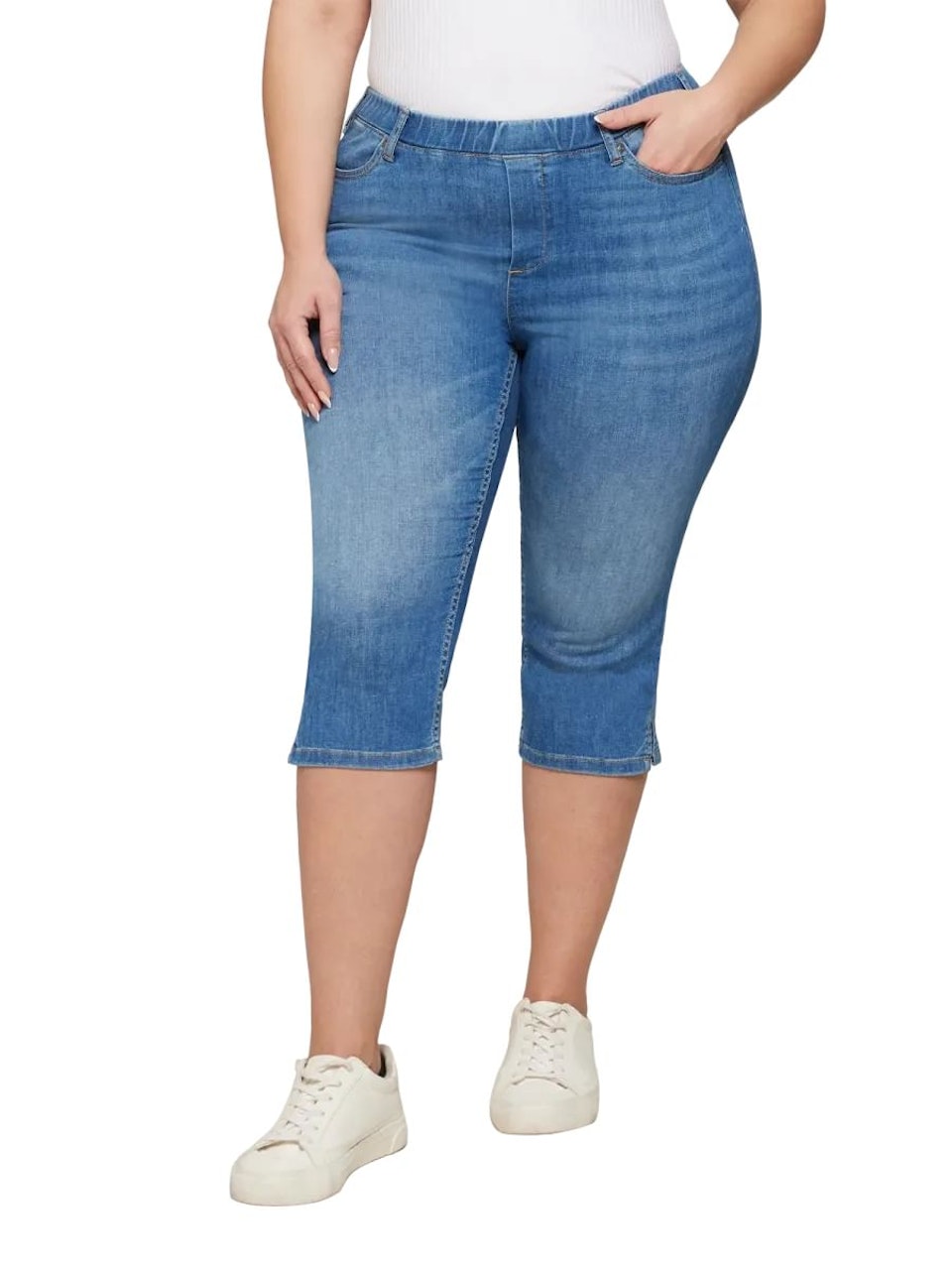 Denim capri