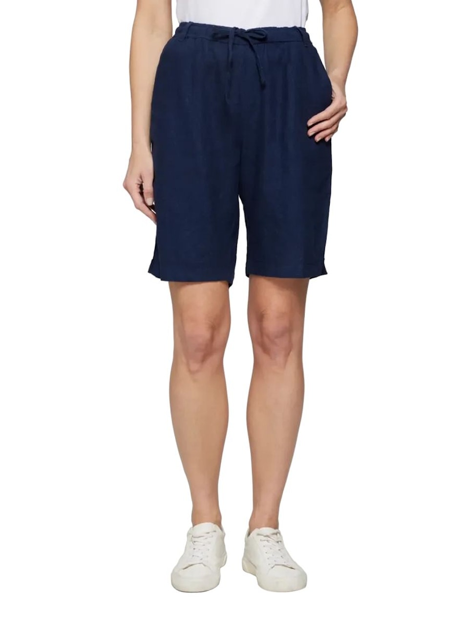 Shorts i lin/viskos (MARIN)