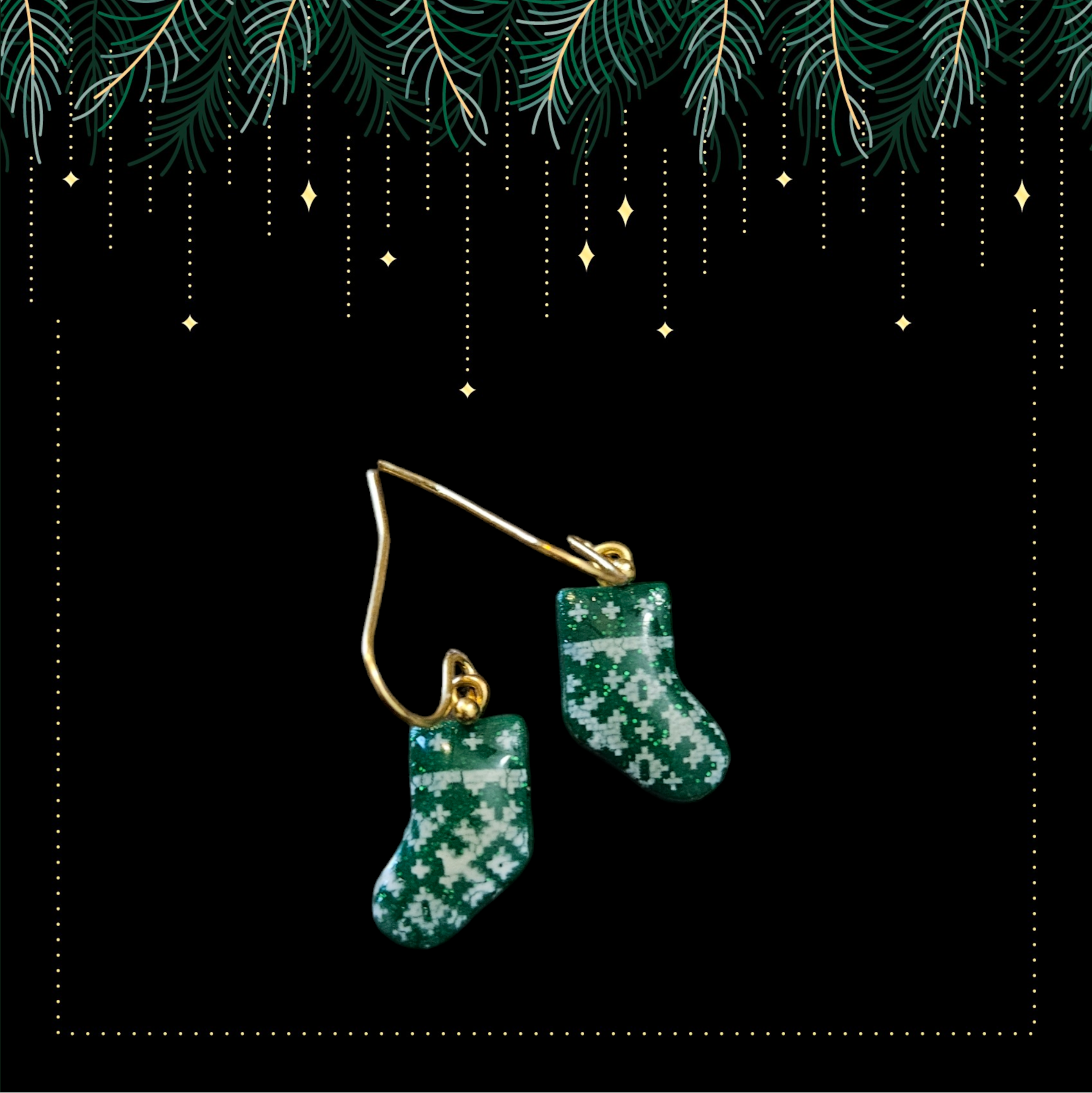 Gröna julstrumpor