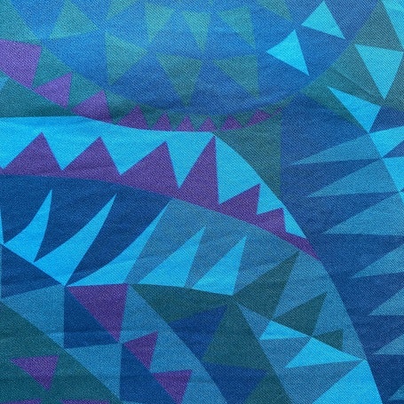 Simpukka Blue - 490 SEK/M Fabric | Metsovaara | Retro