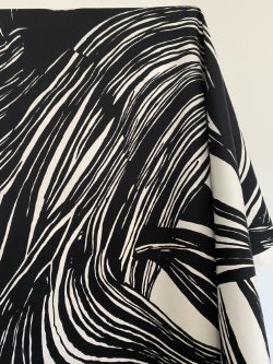 Kaisla Black/White - 490 SEK/M Fabric | Metsovaara | Retro