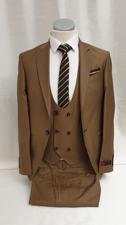 Ljusbrun Kostym - MA ModeButik
