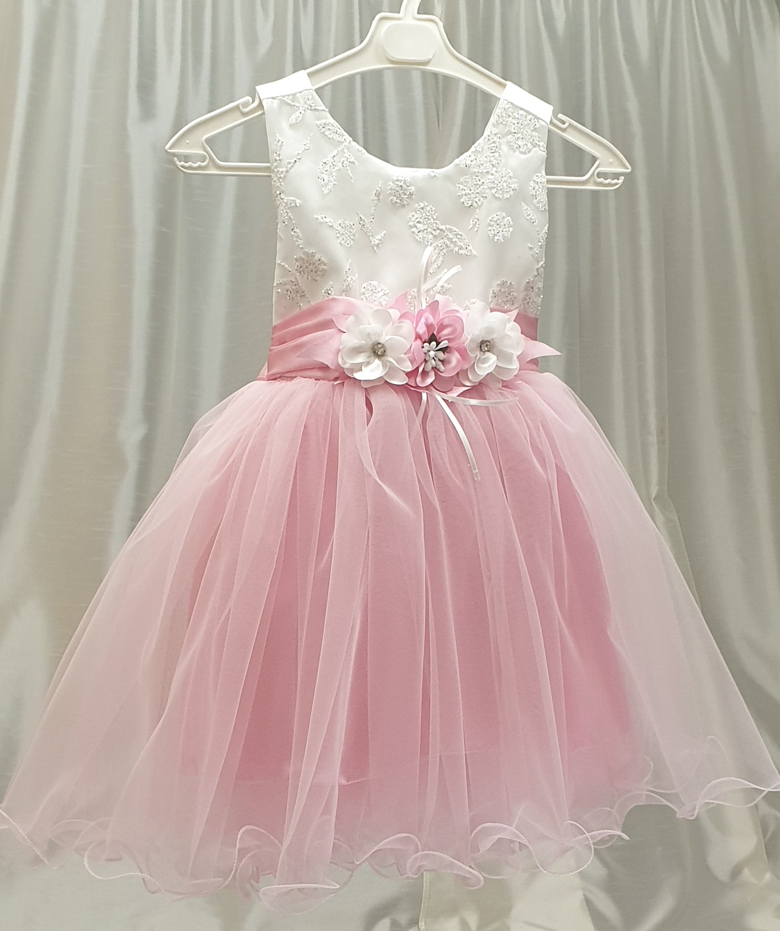 Festklänning flicka rosa 1-5år
