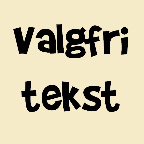 Valgfri tekst - Vinyltrykk