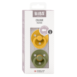 BIBS Colour 2pack - Honey Bee/Olive