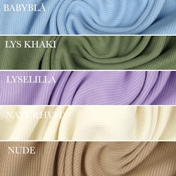 Ribbed lue m/navn
