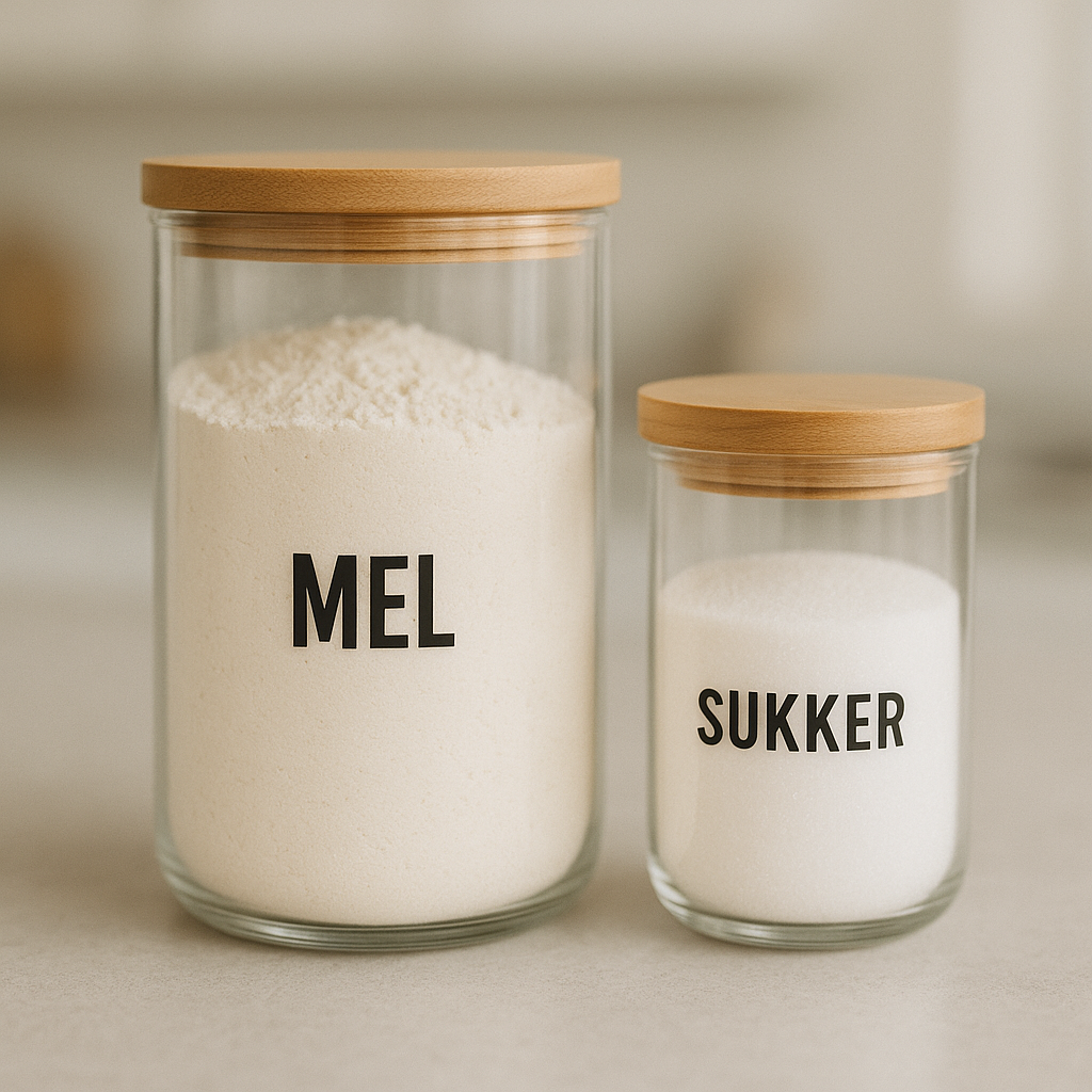 Orden på kjøkkenet - 10 stk Valgfri Etiketter