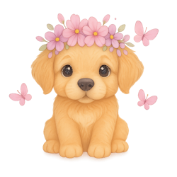 DTF - Blomsterkrans Hund
