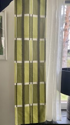 Three Nice  curtain lengths by Mina Björk for Tuppen textil Sweden