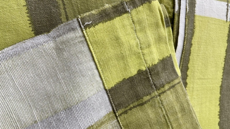 Three Nice  curtain lengths by Mina Björk for Tuppen textil Sweden