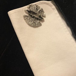 Pewter cufflinks by danish modernist Poul Warmind