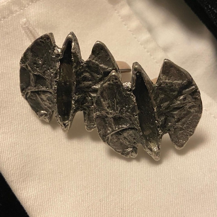 Pewter cufflinks by danish modernist Poul Warmind
