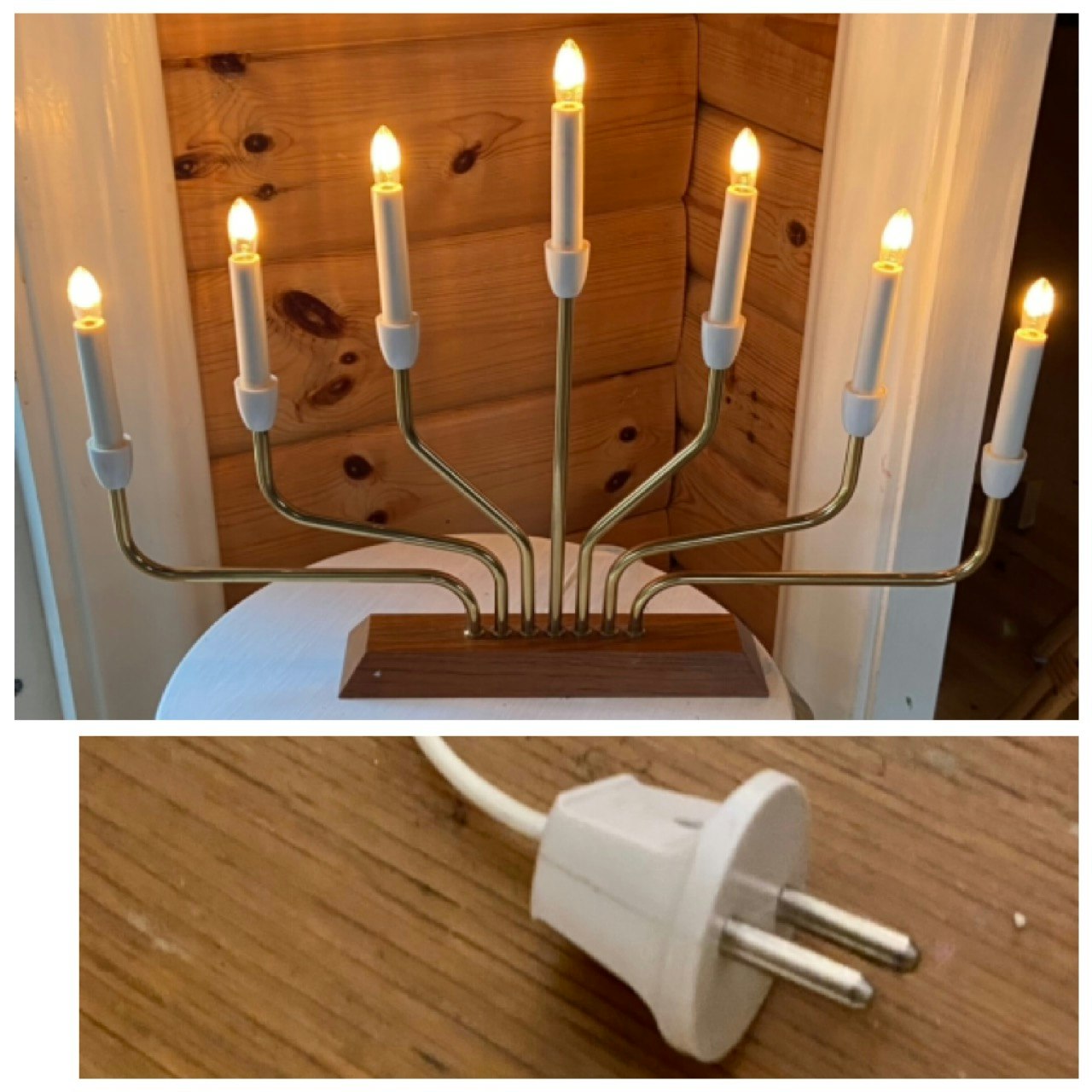 Adventljusstake i fint skick