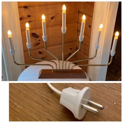 Adventljusstake i fint skick