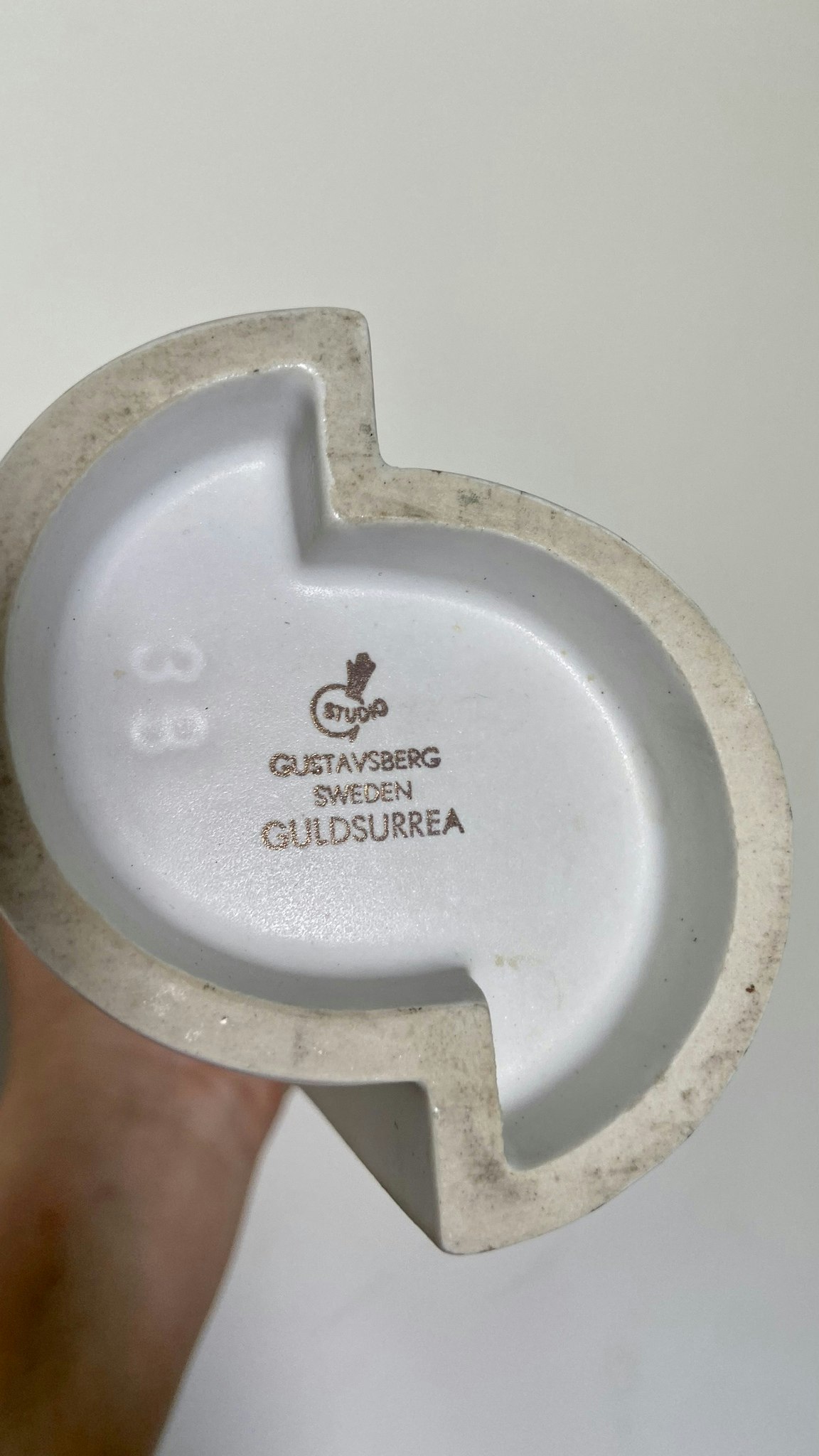 Vase by Wilhelm Kåge, Guldsurrea, Gustavsberg Studio