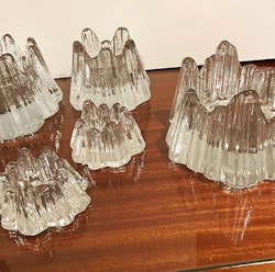 Glaslyktor Nybro glasbruk av Rune Strand Volcano. 5 cm hög