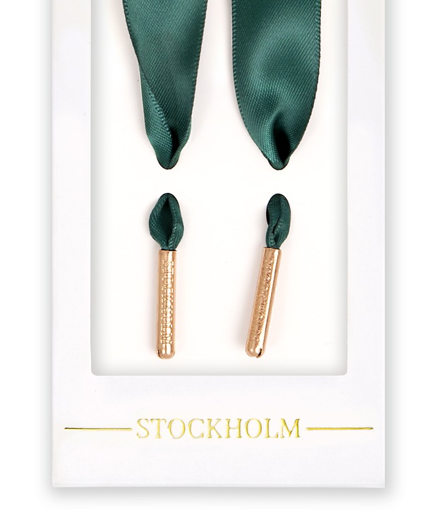 Smaragd Silk Shoelaces