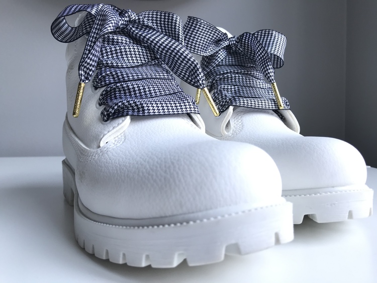 Houndstooth patterned shoelaces - The Shoelace Brand
