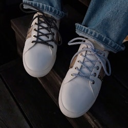 Round Reflective White Shoelaces