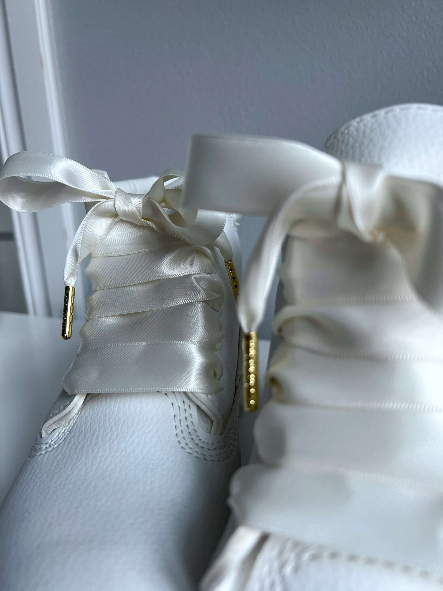 Off white Silk Skosnören - The Shoelace Brand