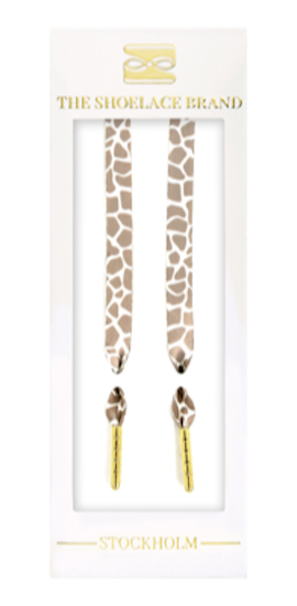 Classic Giraffe Beige Shoelaces