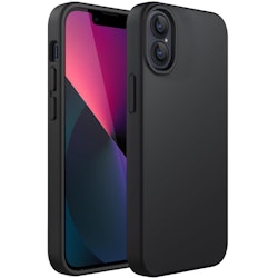 iPhone 17 Matt Svart Silikon Skal