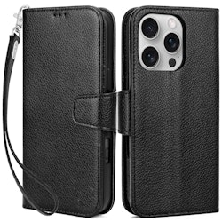iPhone 16 Pro Max Plånboksfodral - Svart