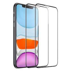 2-pack Härdat glas Hel Täckande Skärmskydd iPhone 11 Pro Max