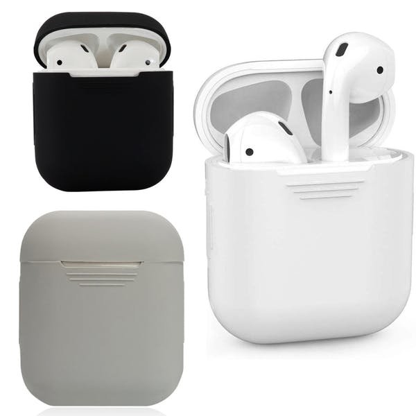 Apple AirPod silikonikotelo / silikonikuori musta / valkoinen / harmaa