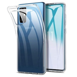 Samsung S20 + läpinäkyvä kuori
