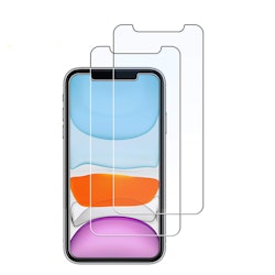 2-pack Härdat glas Skärmskydd iPhone 11 & XR