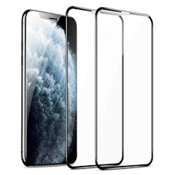 2 pakkauksen iPhone X/XS karkaistu lasi täyskantinen näytönsuoja